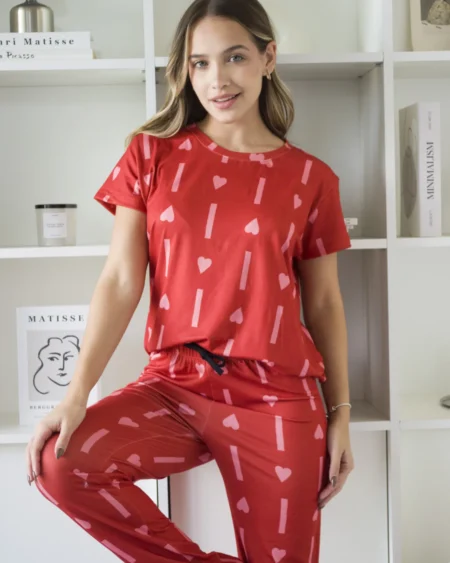 Pijama Glyka Corazones