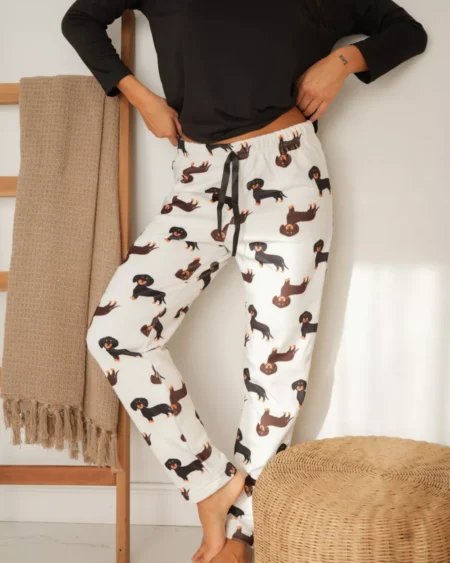 Pantalón Pijama Salchi Greca Plush