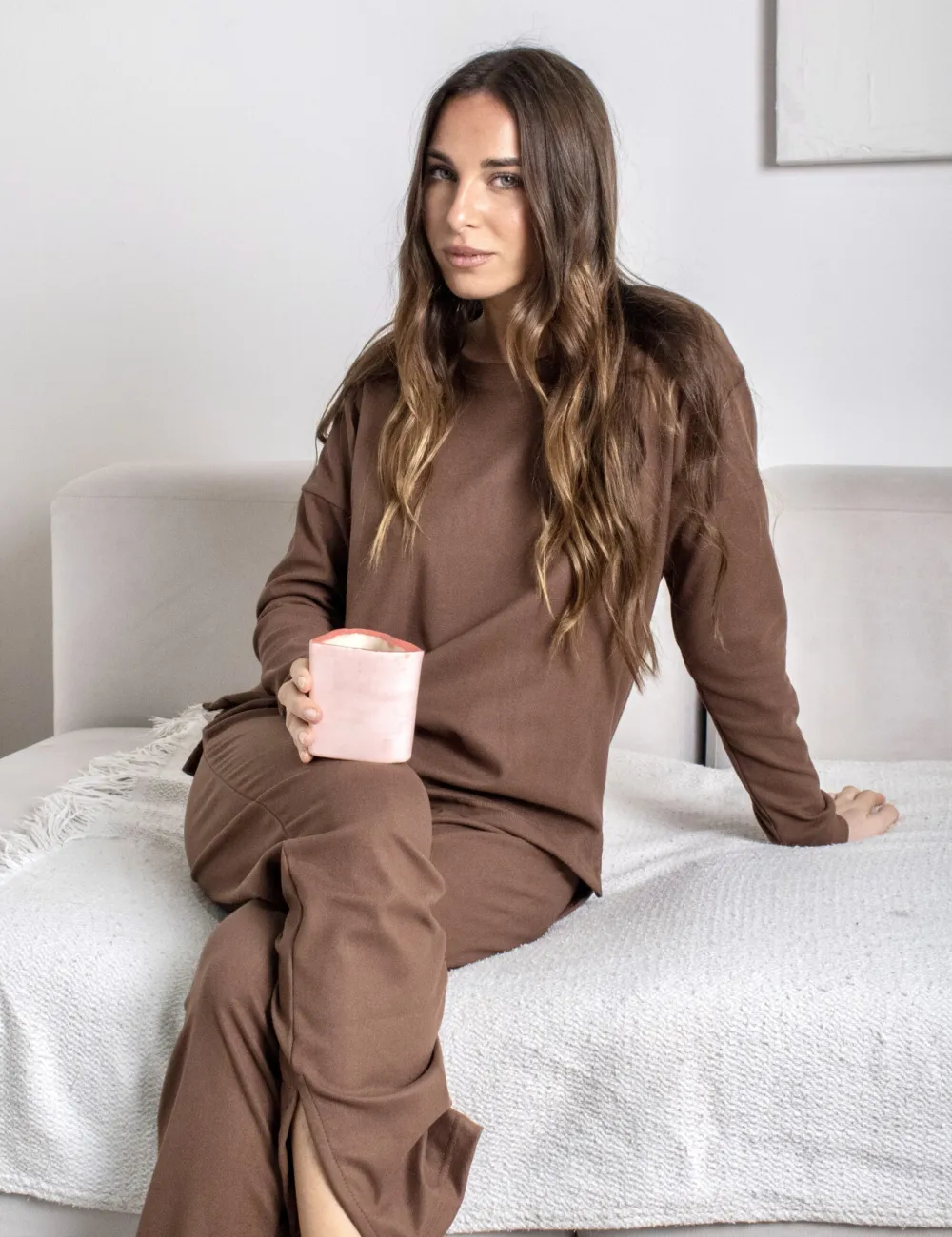 Pijama Darlon Liso Chocolate - Imagen 3