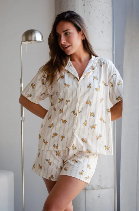 Pijama Camisero Quíos Tigres