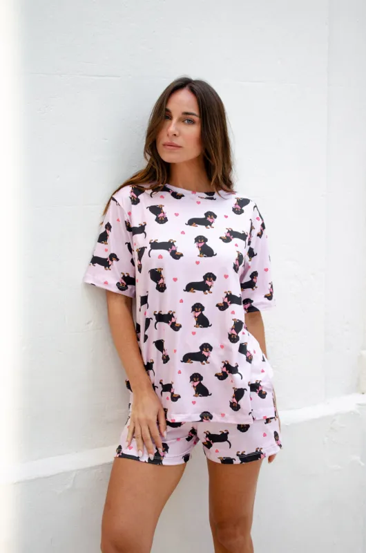 Pijama Camisero Anesi Salchi Rosa - Imagen 6