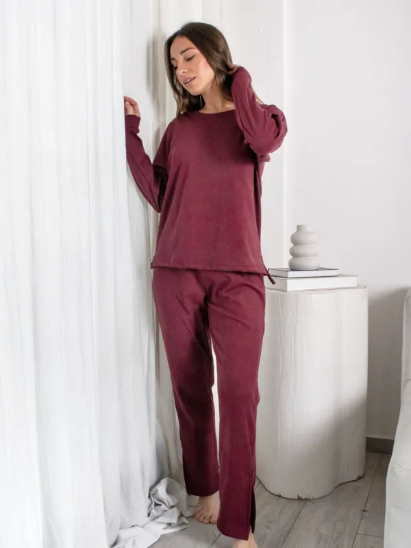 Pijama Darlon Liso Borravino - Imagen 2