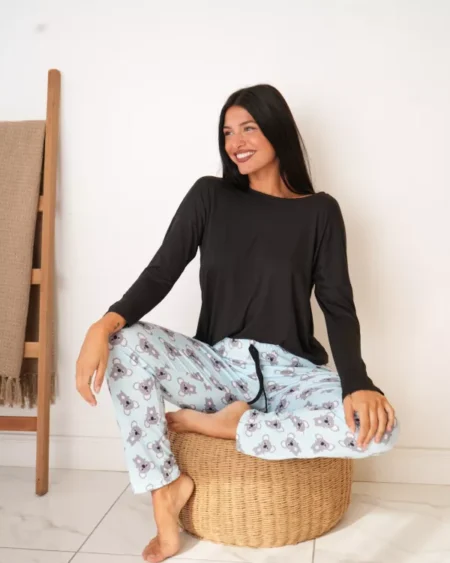 Remera Manga Larga Lisa Modal Soft