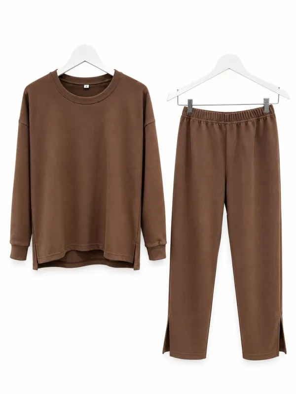 Pijama Darlon Liso Chocolate - Imagen 8