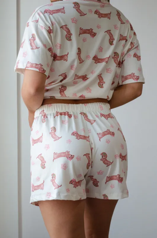 Pijama Camisero Samos Salchi Rosa - Imagen 3