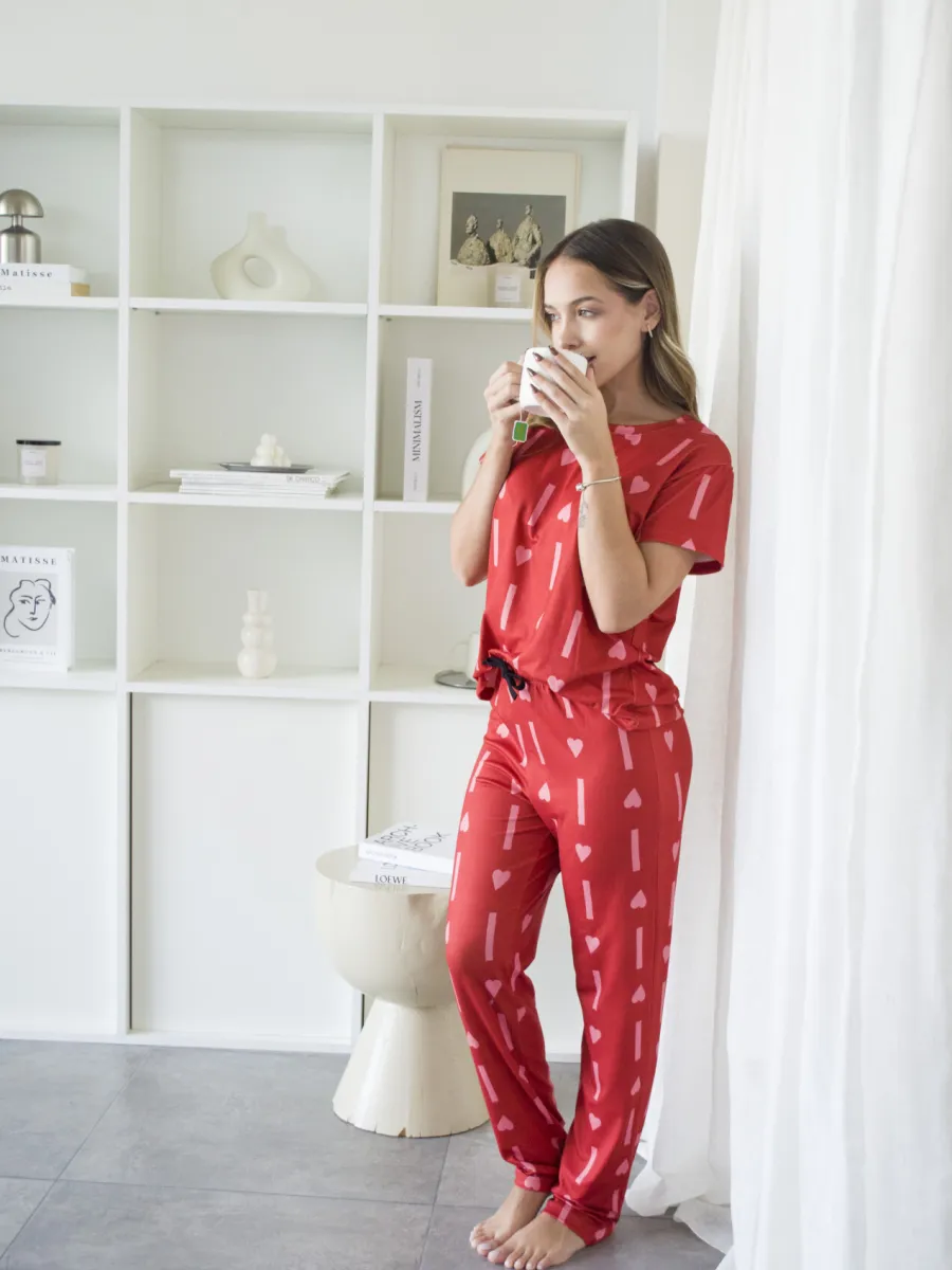 Pijama Glyka Corazones - Imagen 2
