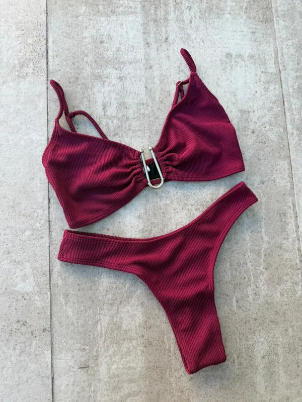 Bikini Capri Bordo - Imagen 9
