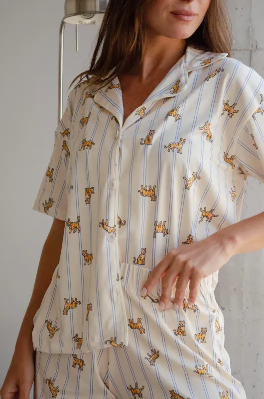 Pijama Camisero Quíos Tigres - Imagen 6