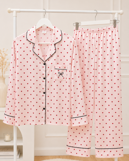 Camisero Corazones Sedoso