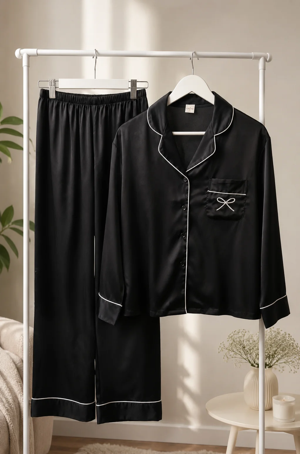 Camisero de Seda Total Black - Imagen 3
