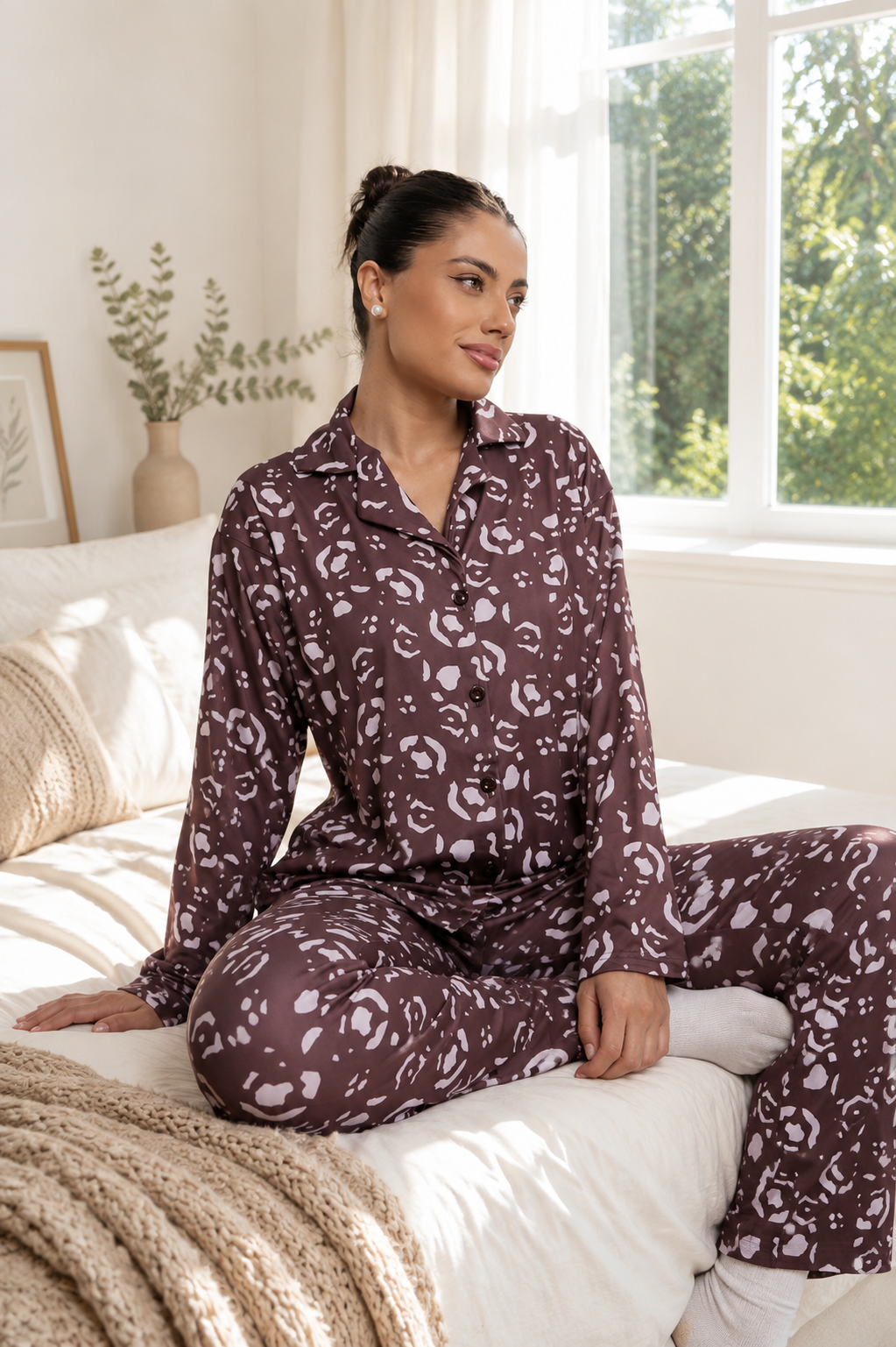 Pijama Camisero Manchitas