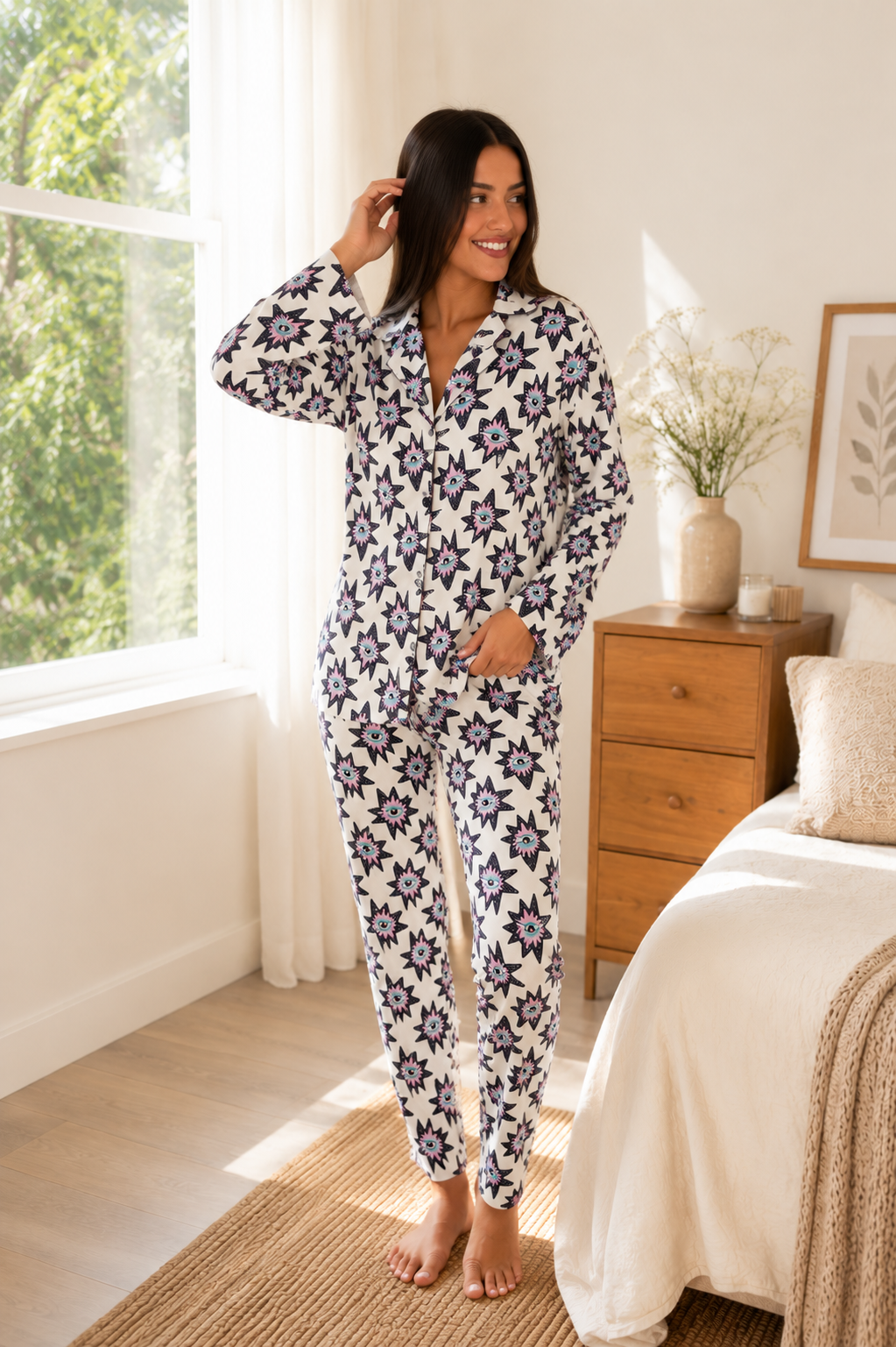 (Últimos S y M) Pijama Camisero Callisto - Imagen 5