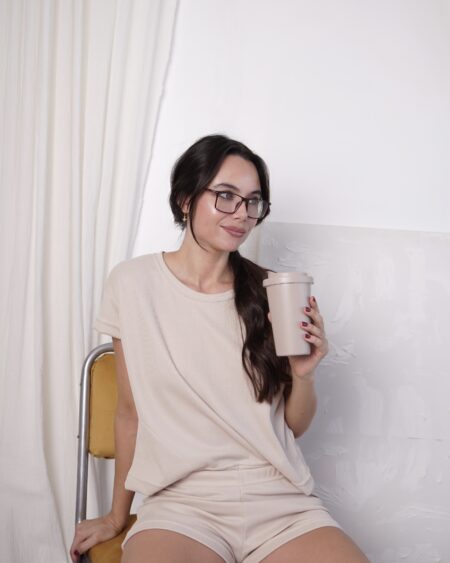 Pijama Waffle Beige