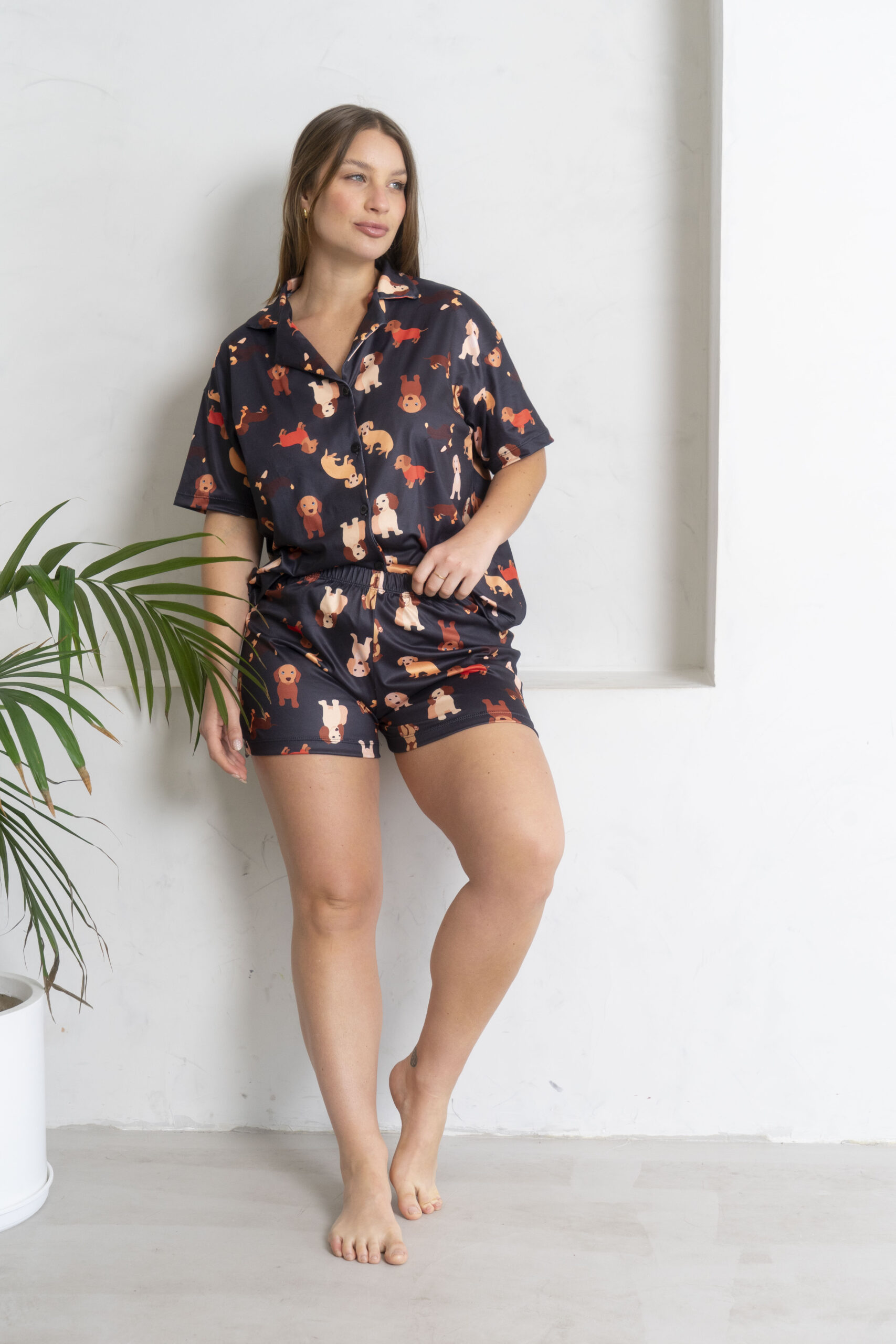 Pijama Camisero Grecia Perritos - Imagen 2