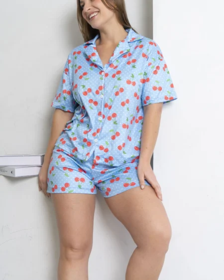 Pijama Camisero Cher Cerezas