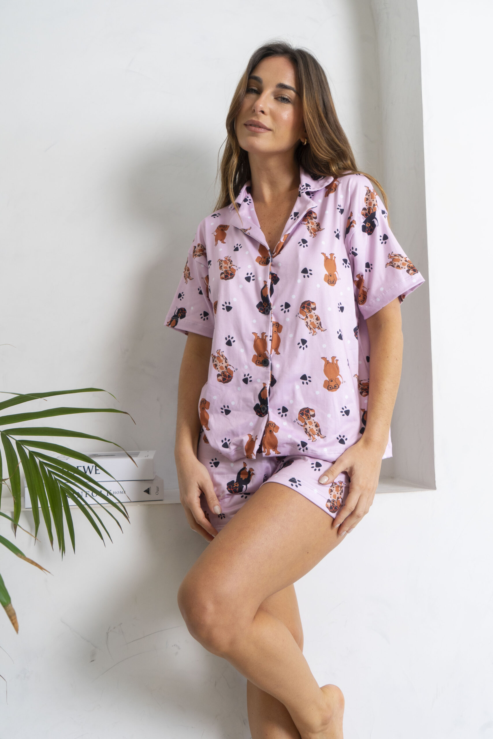 Pijama Camisero Salchis Verano Rosa - Imagen 9
