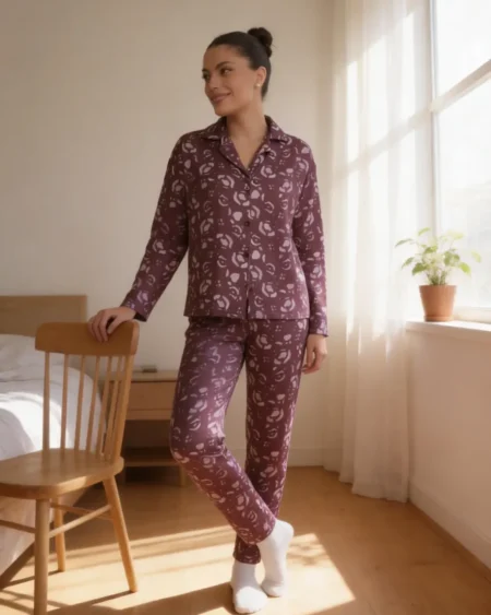 Pijama Camisero Manchitas