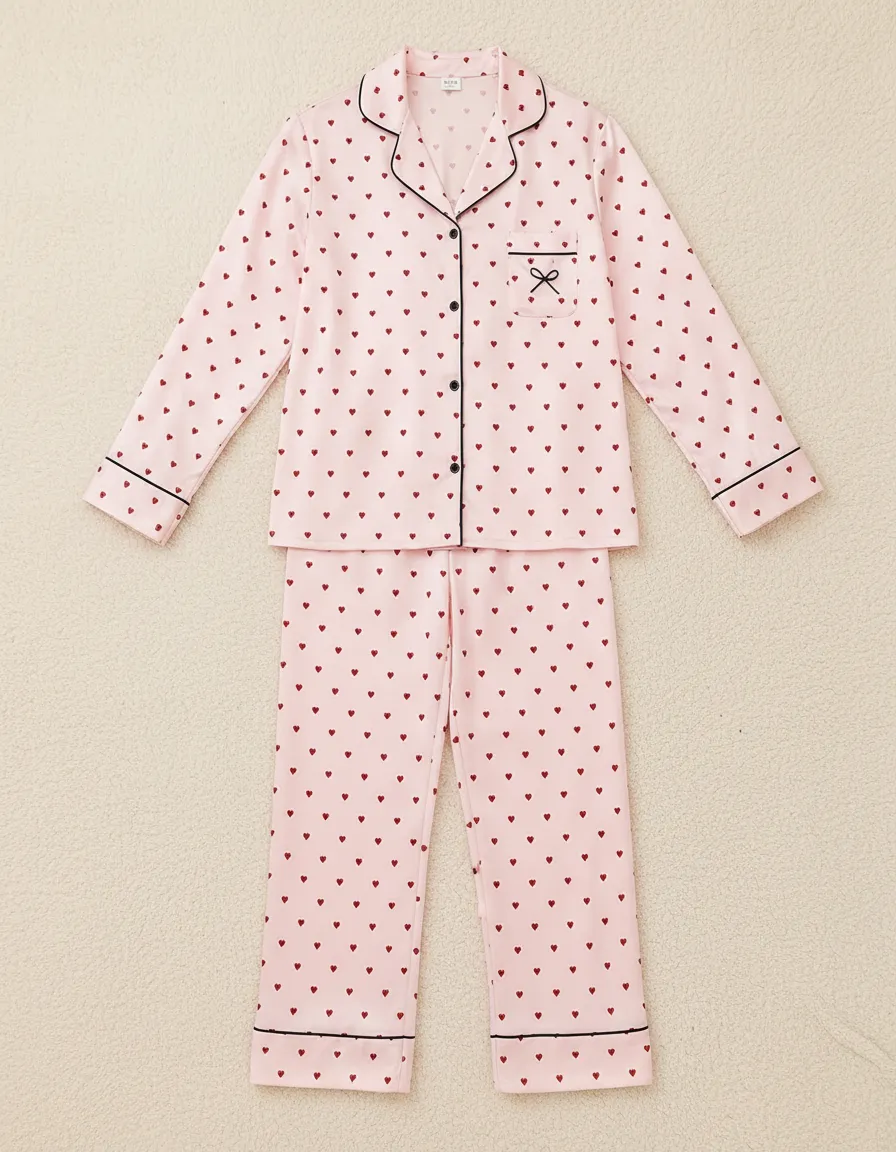 Camisero de Seda Corazones - Imagen 4