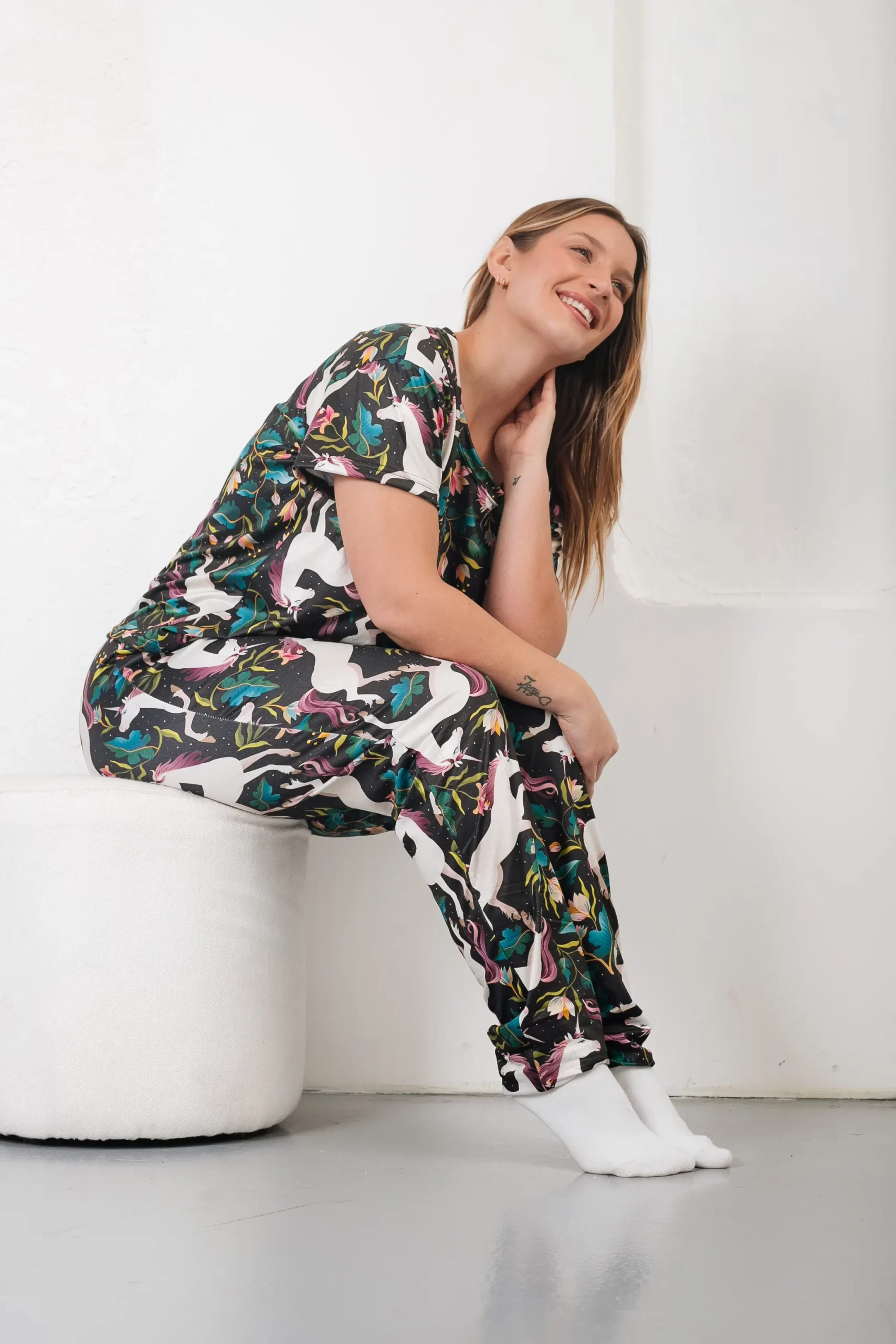 (Ultimas Unidades Talle S) Pijama Siros Unicornios - Imagen 4