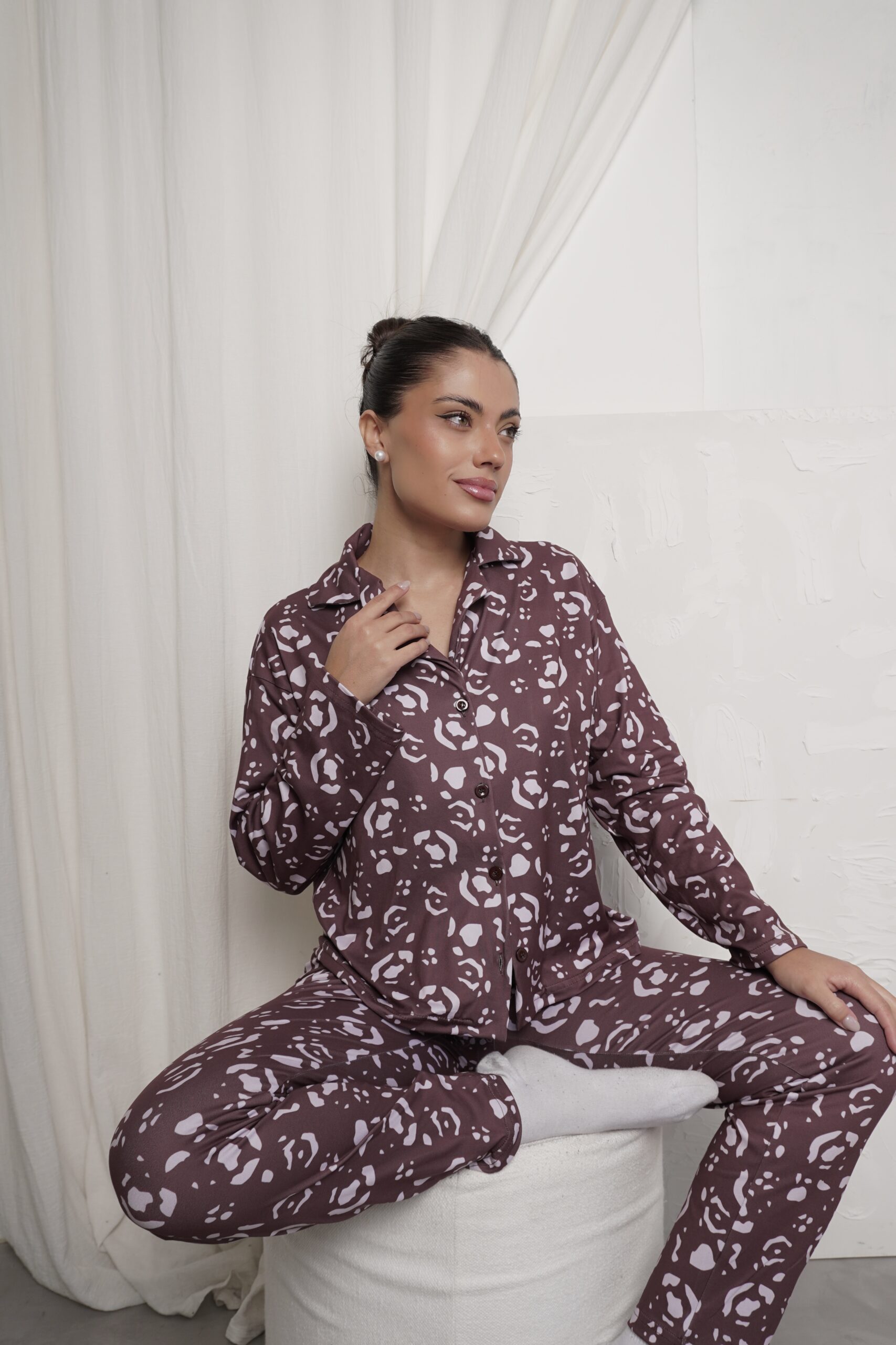 Pijama Camisero Manchitas - Imagen 3