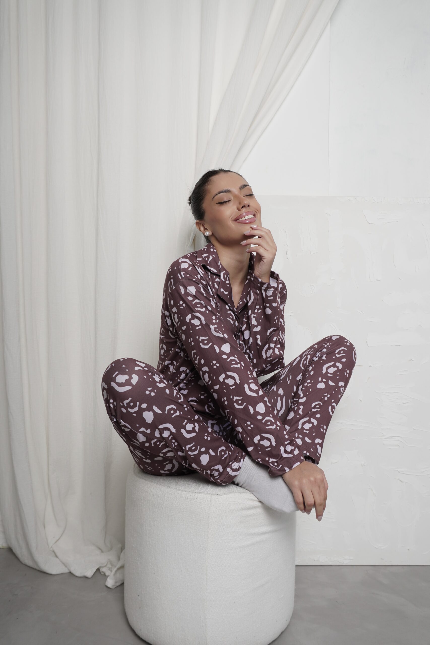 Pijama Camisero Manchitas - Imagen 2