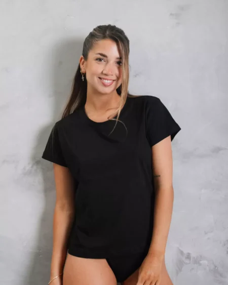 Remera Manga Corta Lisa Algodon