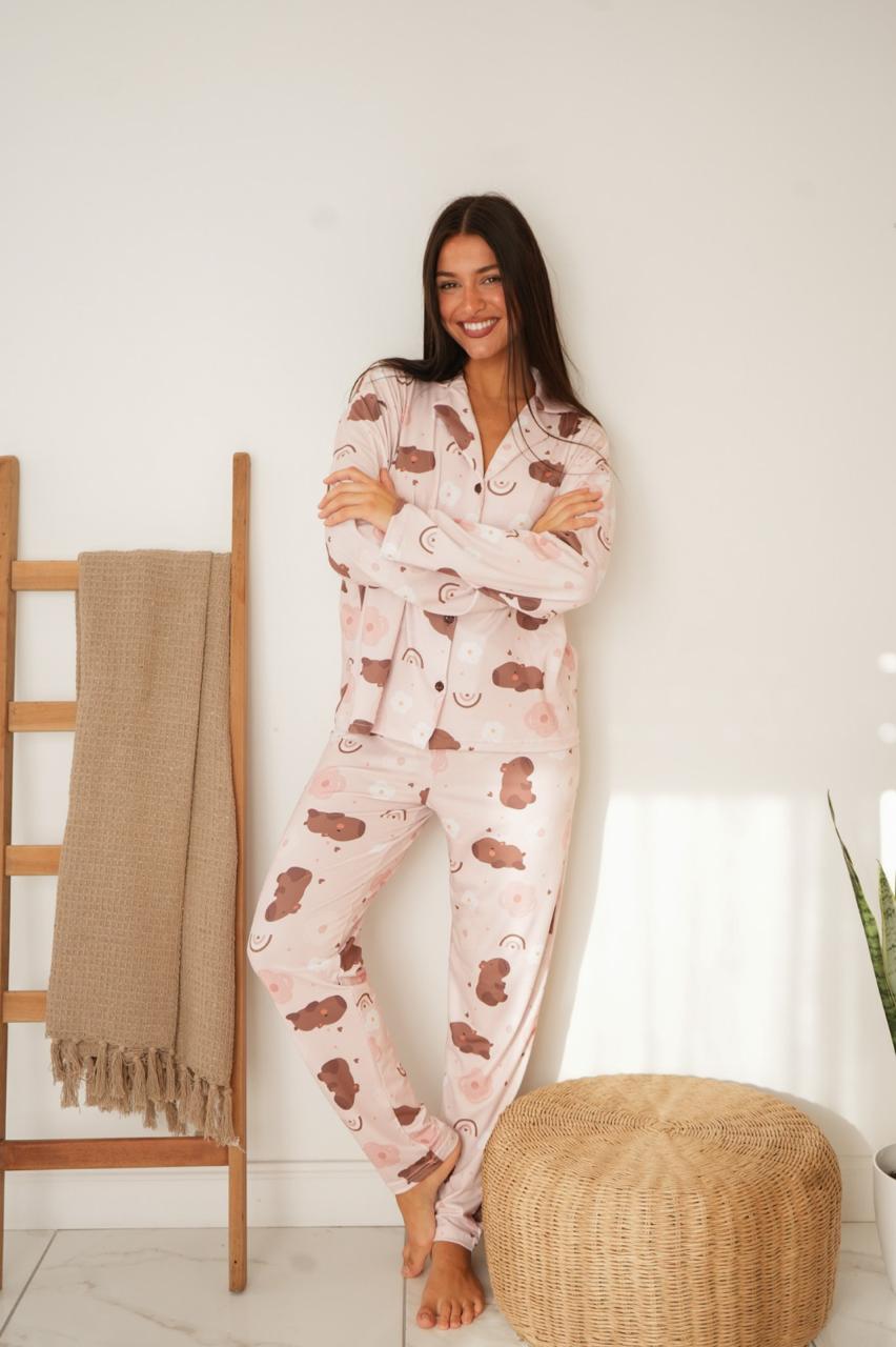 Pijama Camisero Astraia Capibara - Imagen 3