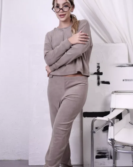Pijama Micropolar Crop Top Vision